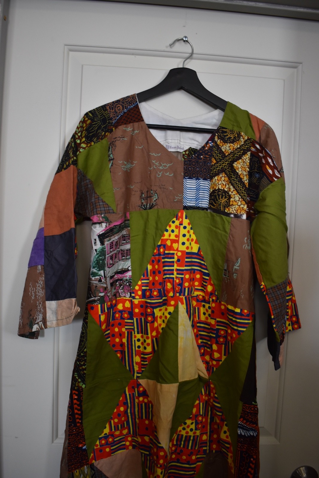Vintage Koinonia Handcrafts Maxi Style Dress 54in Long 20in Waist Used