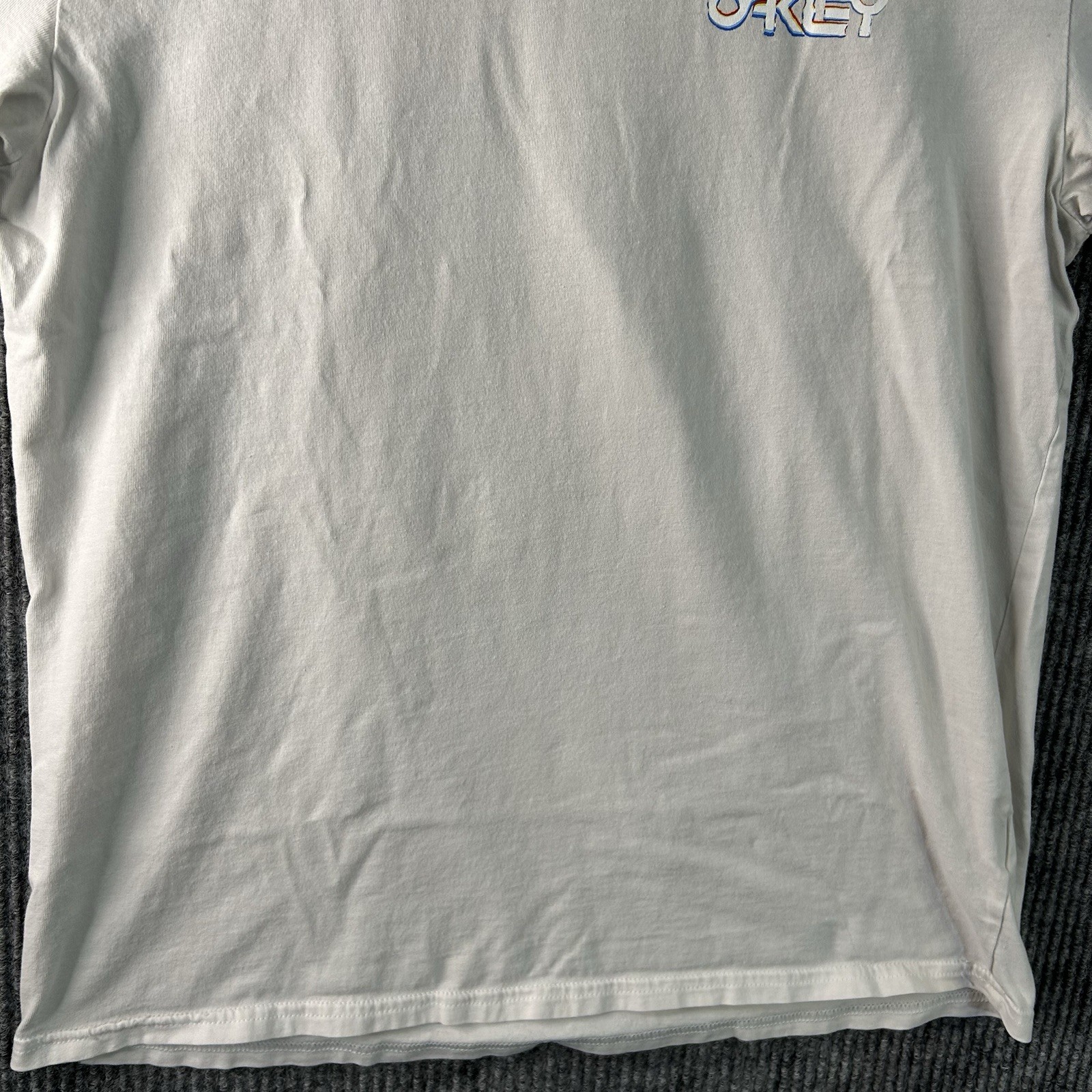 Vintage Oakley T Shirt Boys Large How To Hold Your Horses White Custom Fit