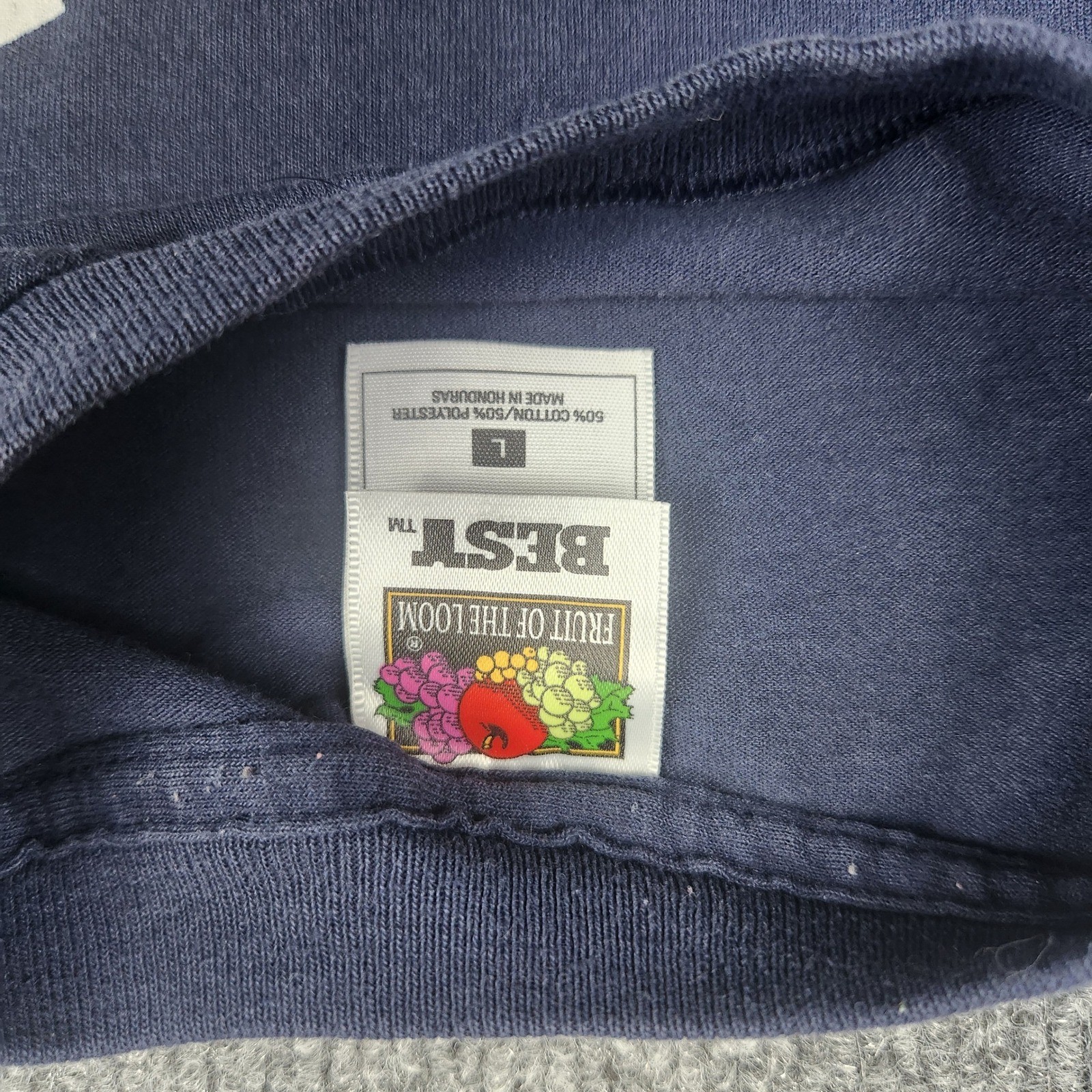 Vintage Fruit of the Loom NY Yankees Chuck Knoblauch 11 Navy T-Shirt Mens L