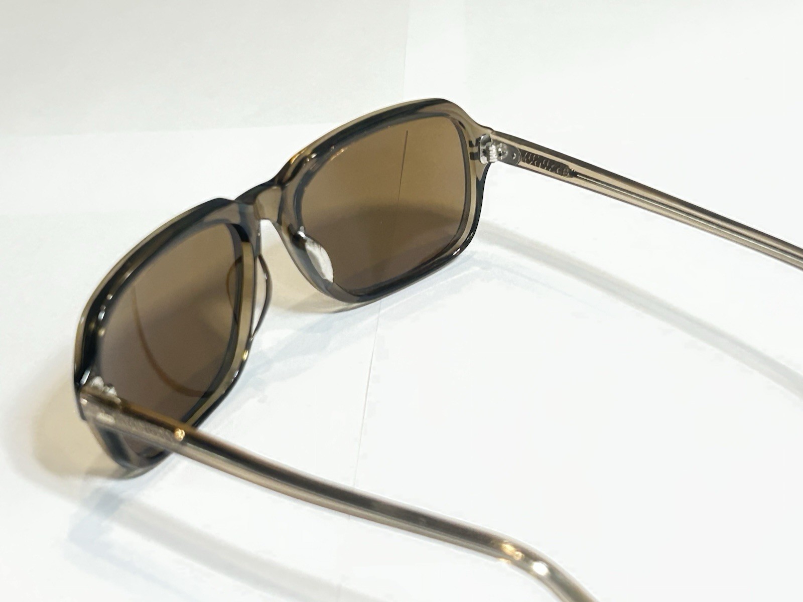 Frank Honkong Vintage Brown Sunglasses NOS New Old Stock Small Square 49-16