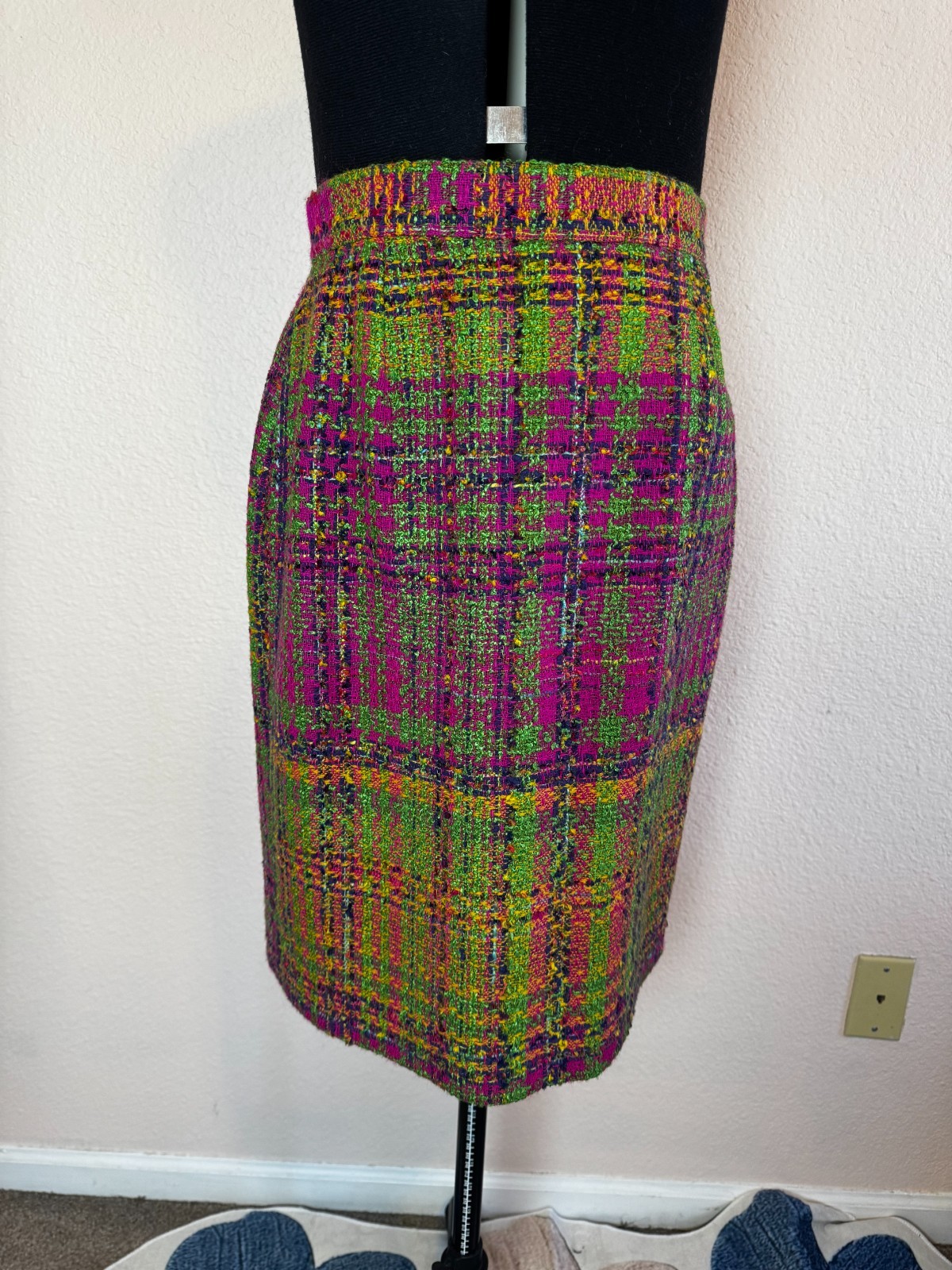Vintage Bazar Christian LaCroix Sz 40FR Multicolor Wool Blend Blazer and Skirt