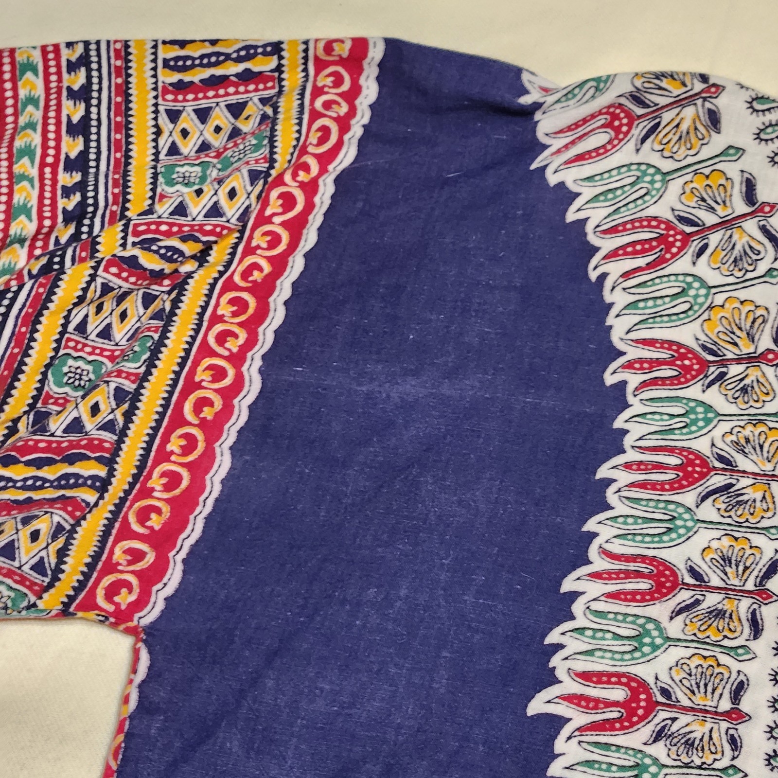 Vintage Cotton Gauze Classics India Dashiki Angel Wing Top festival hippy boho