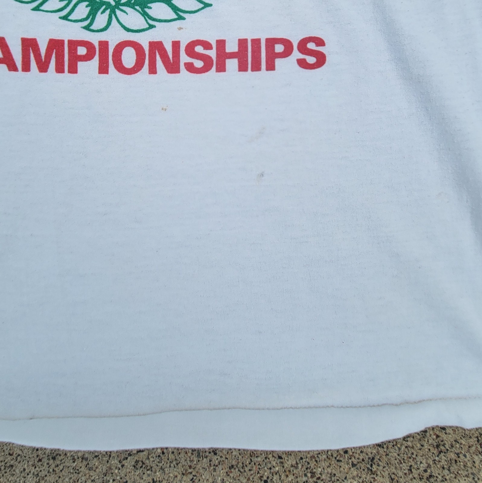 Vtg 80s 1980s White Nike Swoosh Masters 15k Run Race MN Small Single Stitch USA