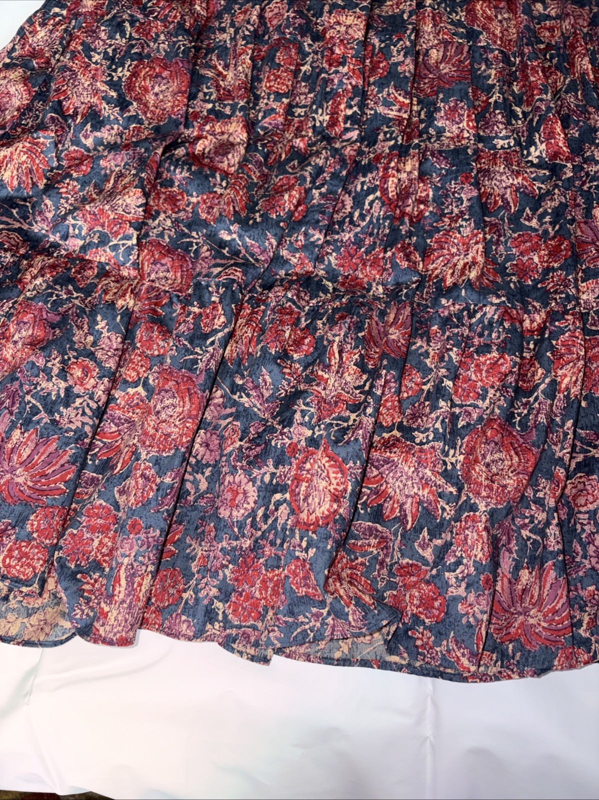 Vintage Ralph Lauren 100% Cotton Floral Country Western Shirt Sz XL Skirt Sz 8