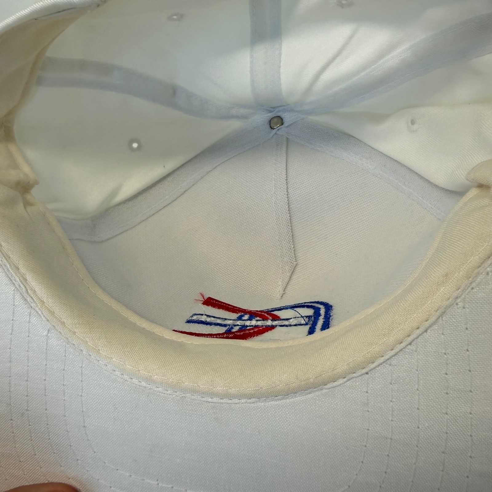 Vintage Robinson Mobil Oil Trucker Hat White Rope Snapback Gas Station Cap Mens