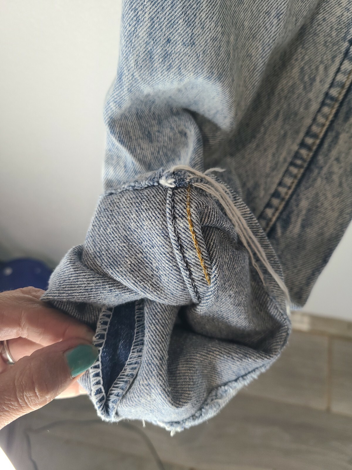 Vintage Levi’s Jeans, Acid Wash, High Waisted, made in USA, tiny, 24″ button fly