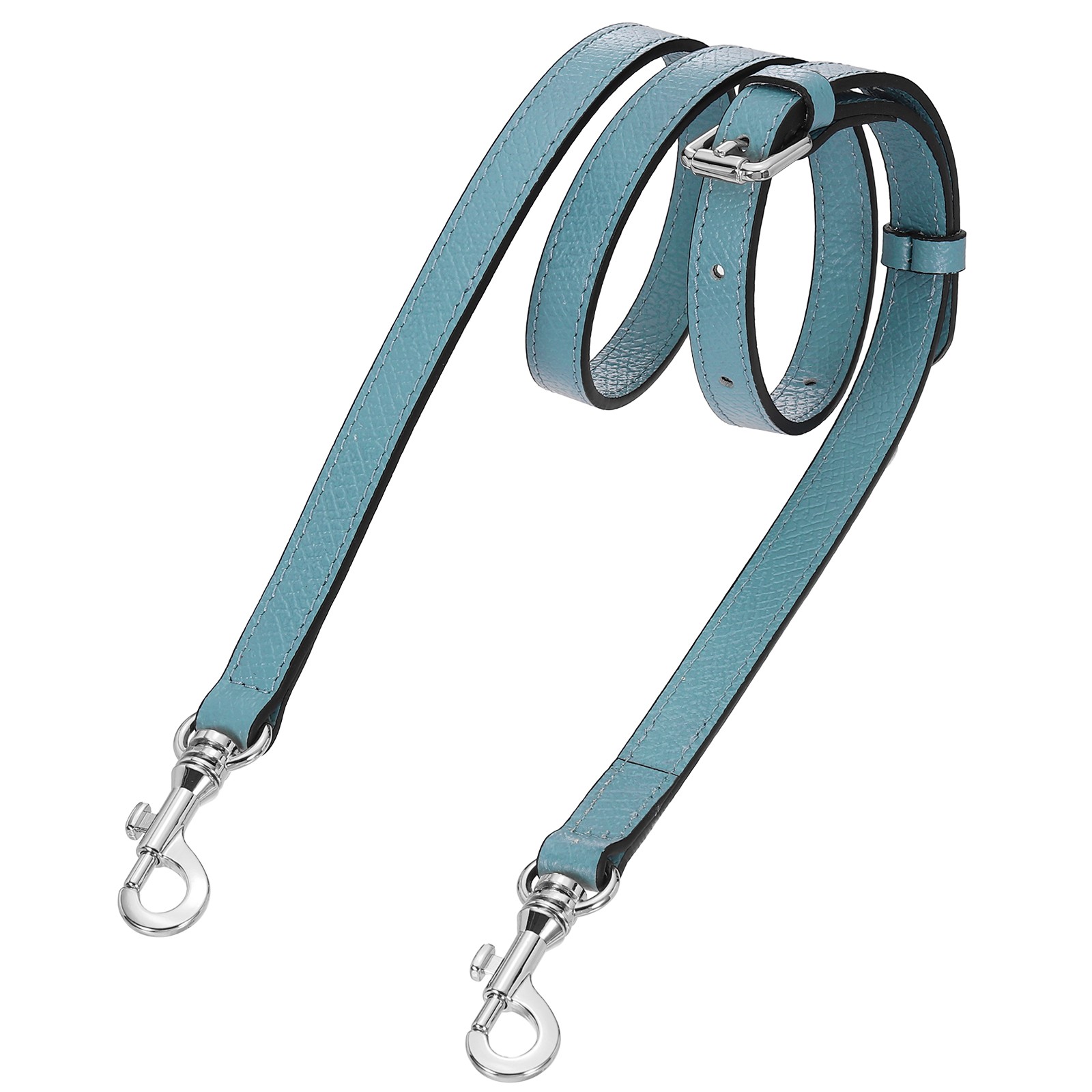 Bag strap 95-115cm shoulder strap (blue, silver buckle)