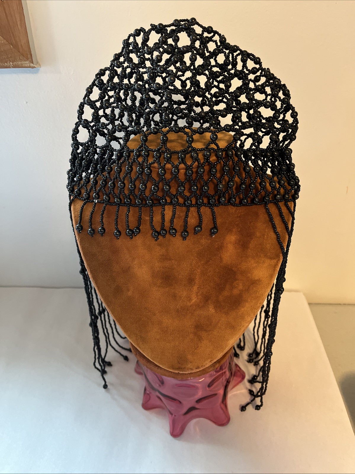 Hat Beaded Flapper Rare VTG Antique Art Deco 1920S Fringed Skull Cap Cloche