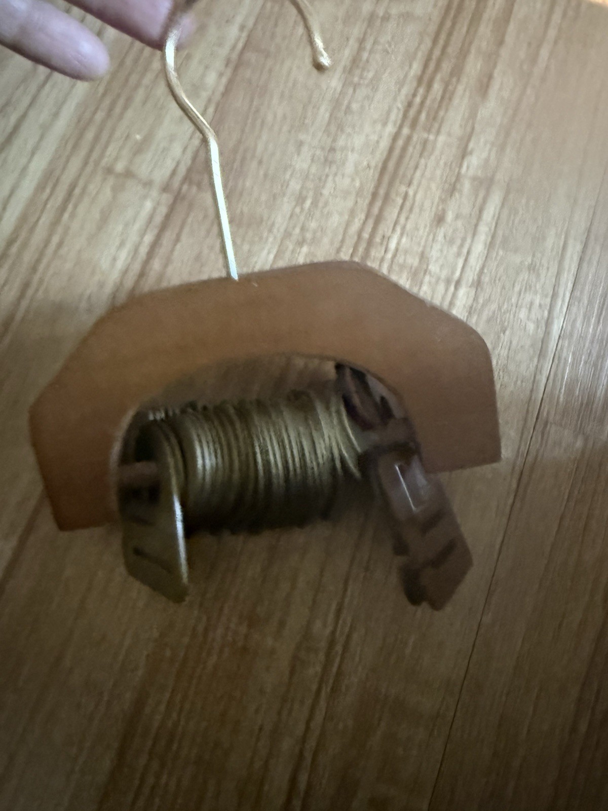 Wood Necktie KETCH Hanger Holder Closet Door Vintage 27 Tie Clips Neck Tie