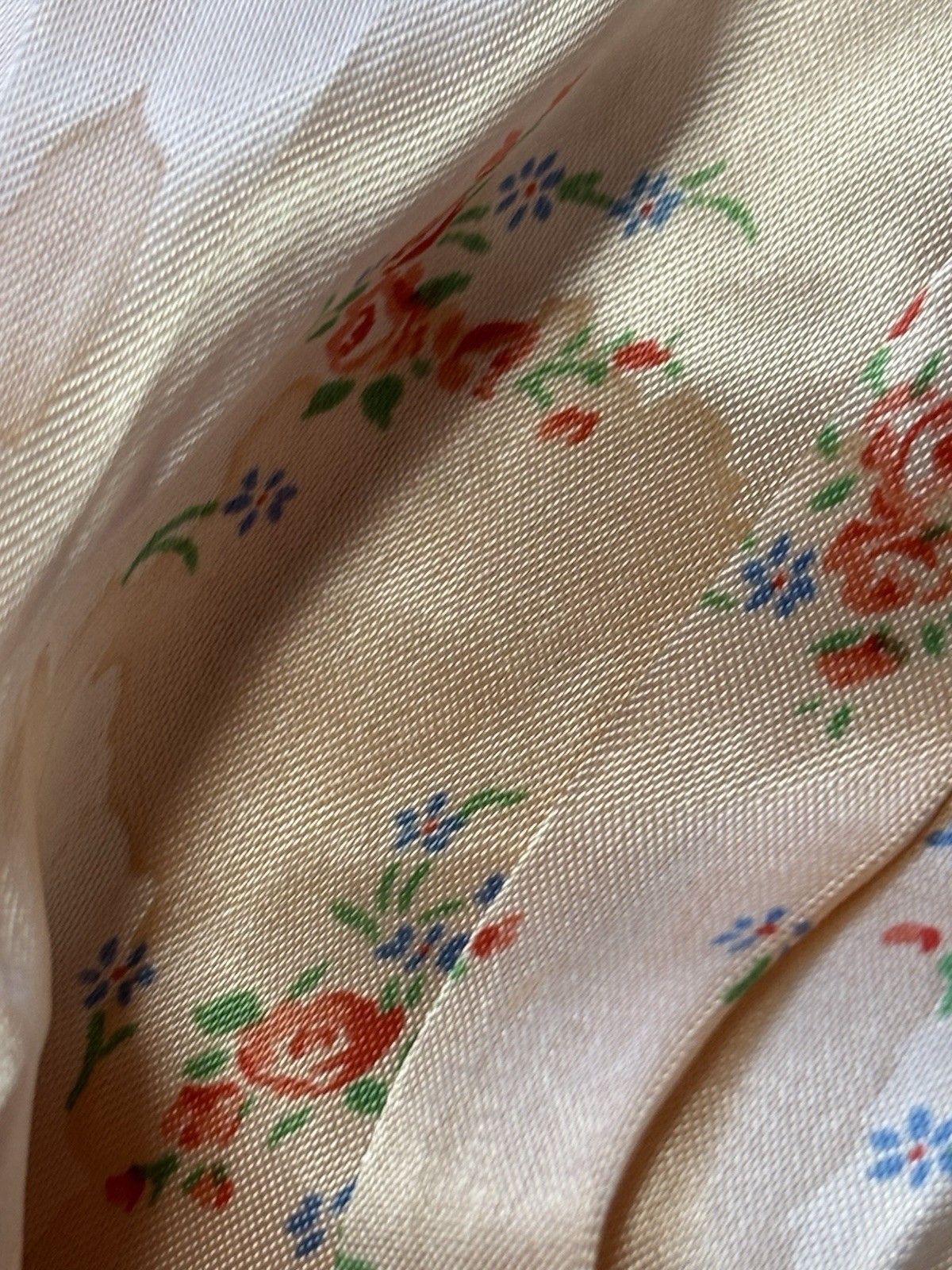 Vintage Designer Long Robe Lois Russell Honolulu Pink Floral Cotton Sateen Belt
