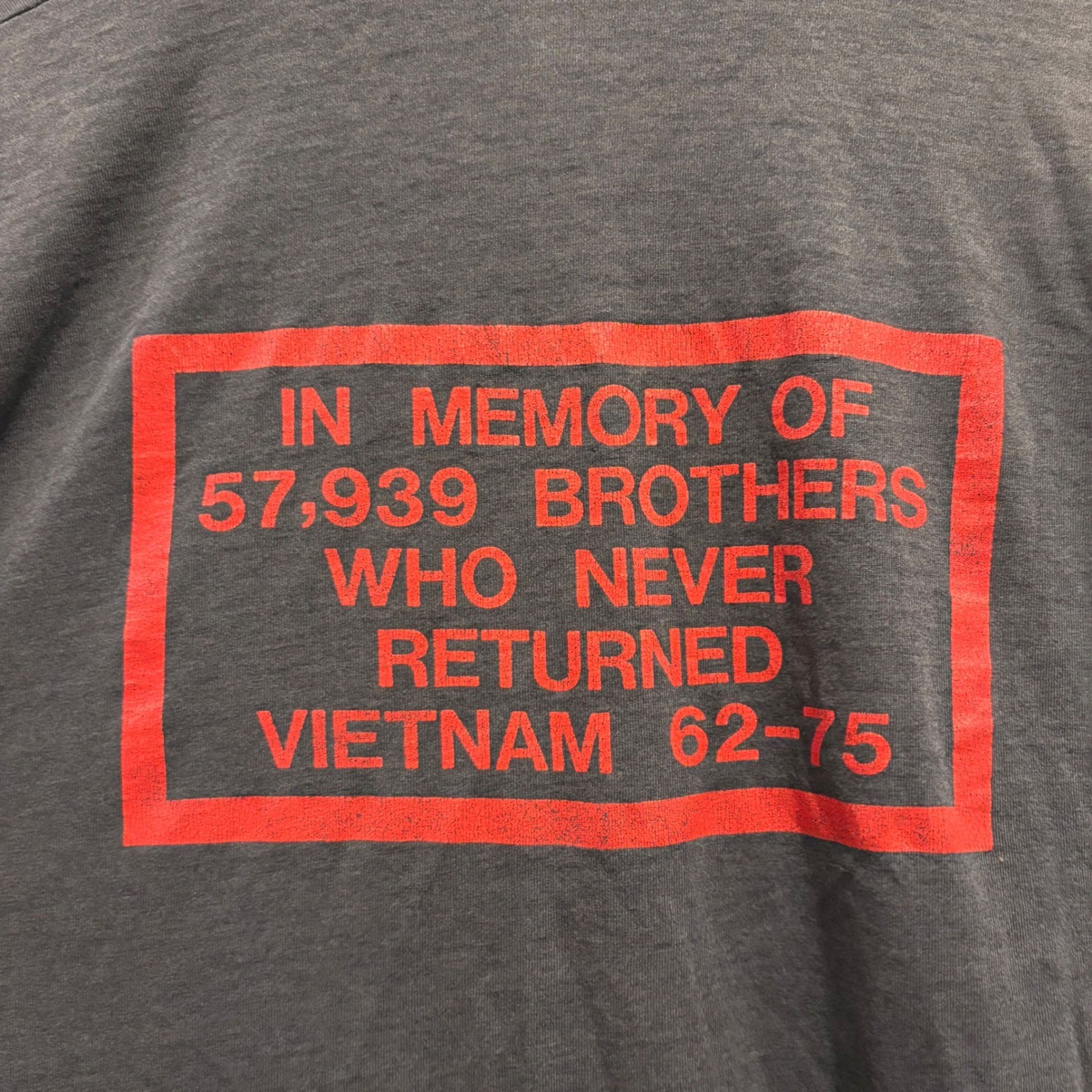 Vtg Screen Stars Daytona Beach Bike Week T-Shirt Mens XL Gray 1991 POW MIA