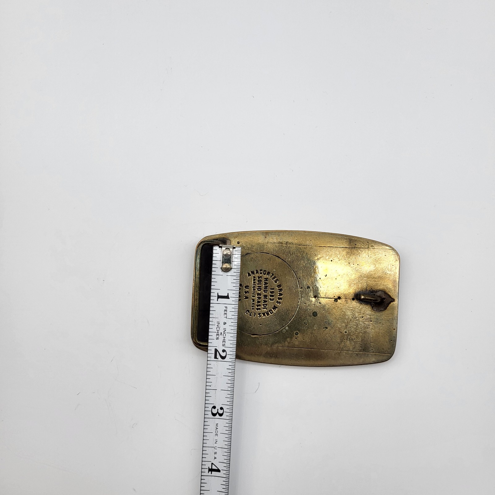 Arctic Marine Firefighters Brass Belt Buckle Alaska Maritime Vintage Anacortes