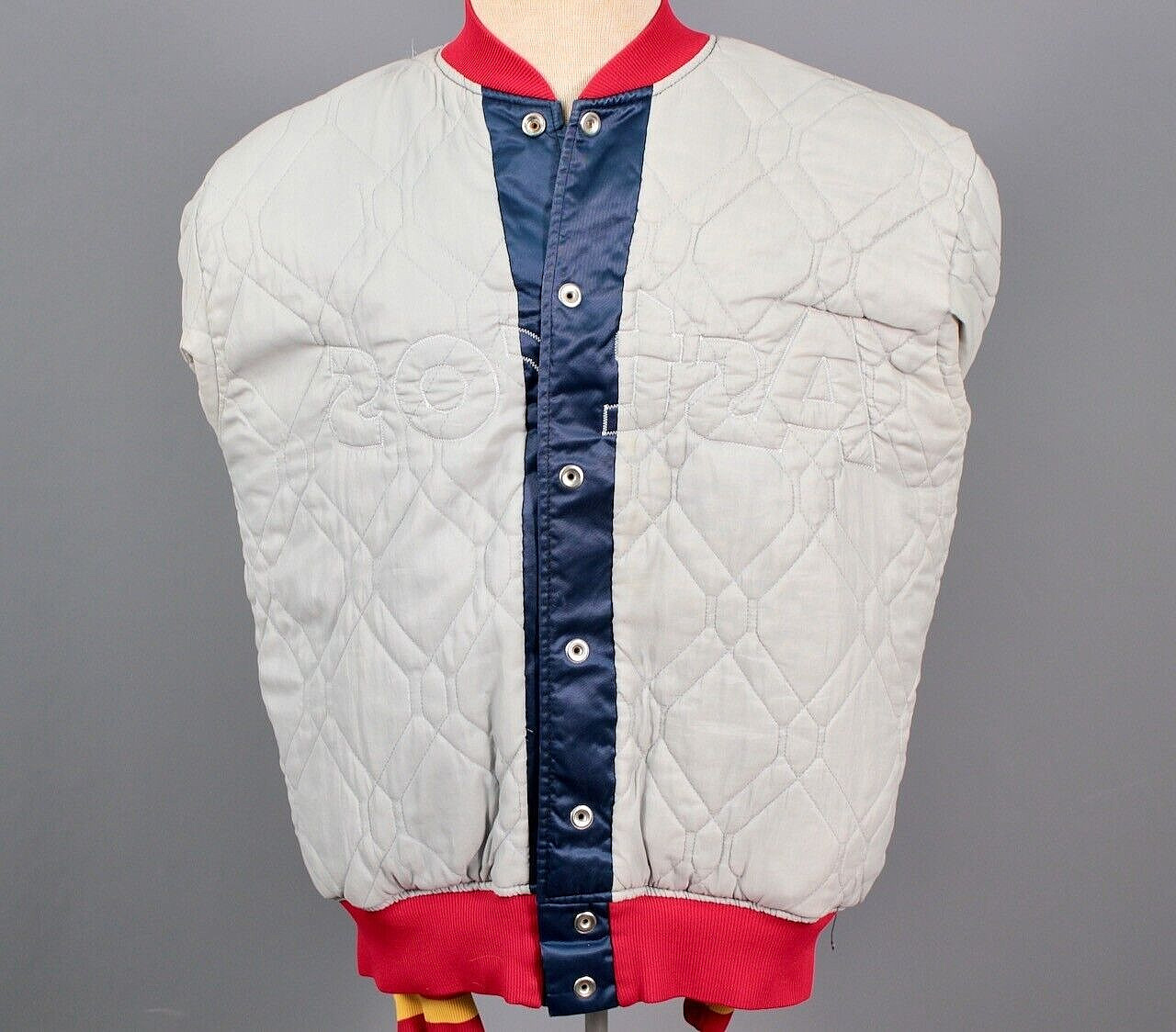 VTG Men’s 1980s Blue Satin Astros Felco Bomber Jacket Sz M 80s Sanchez