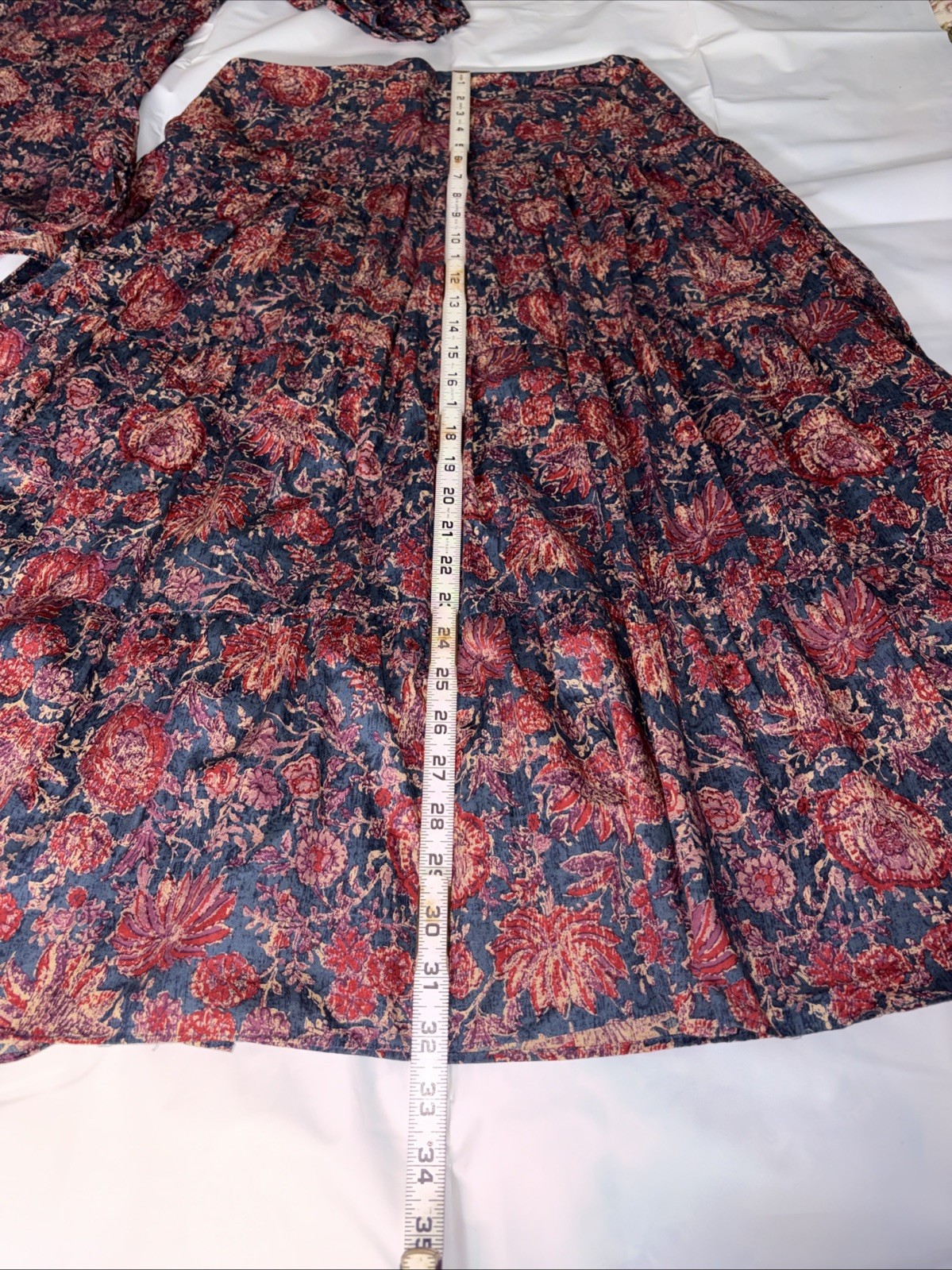 Vintage Ralph Lauren 100% Cotton Floral Country Western Shirt Sz XL Skirt Sz 8