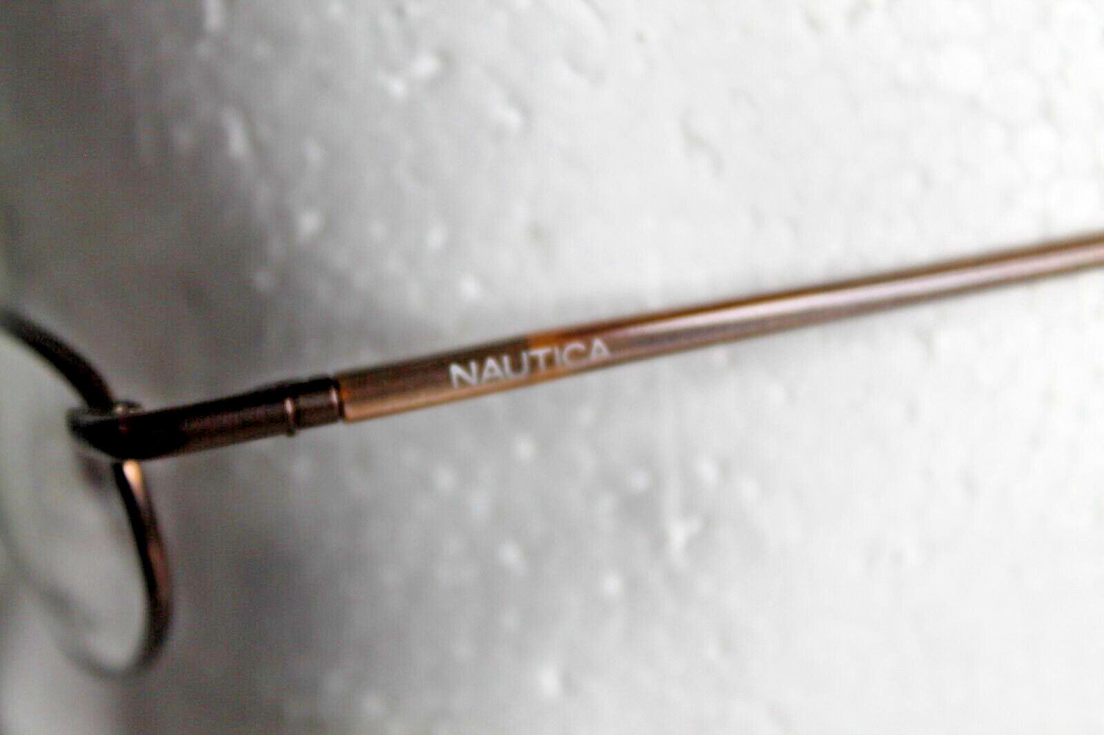 Vintage NOS Nautica Brown Eyeglasses Frames Only N7070 008 Size 49 [] 17 135 MM