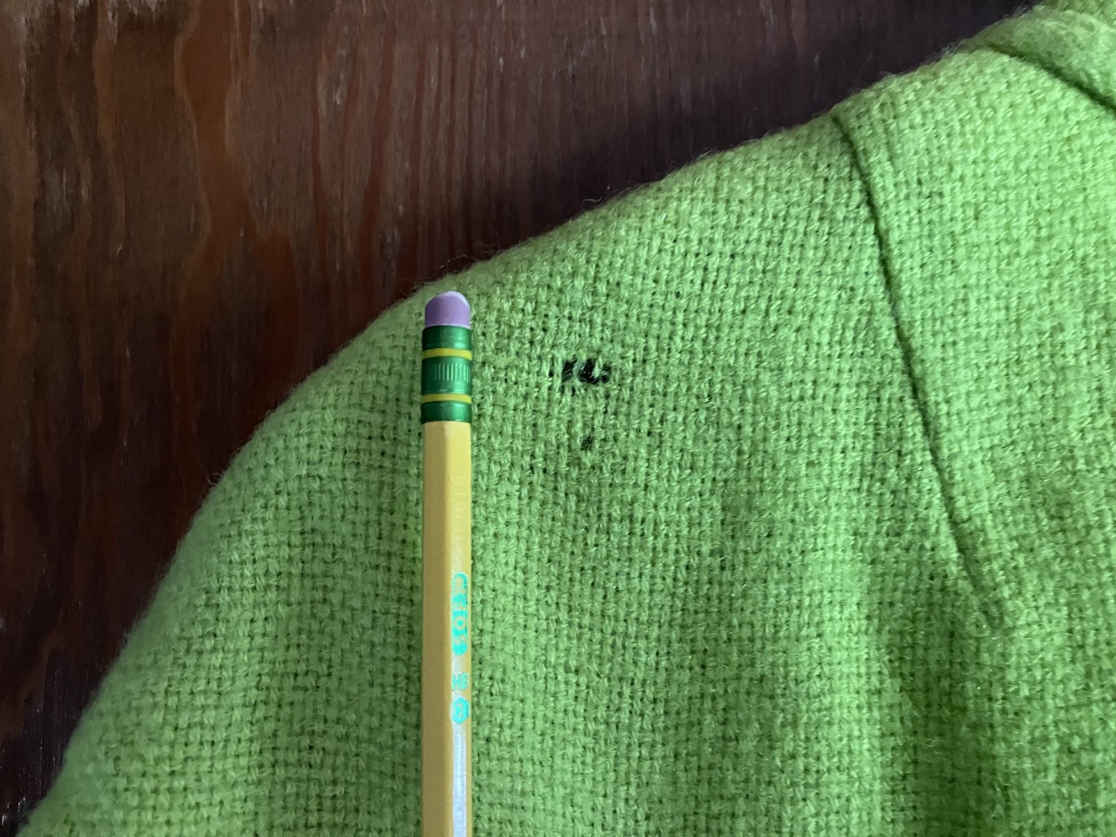 1960’s Chartreuse Green Wool Dress Jr. Sophisticates Sz M