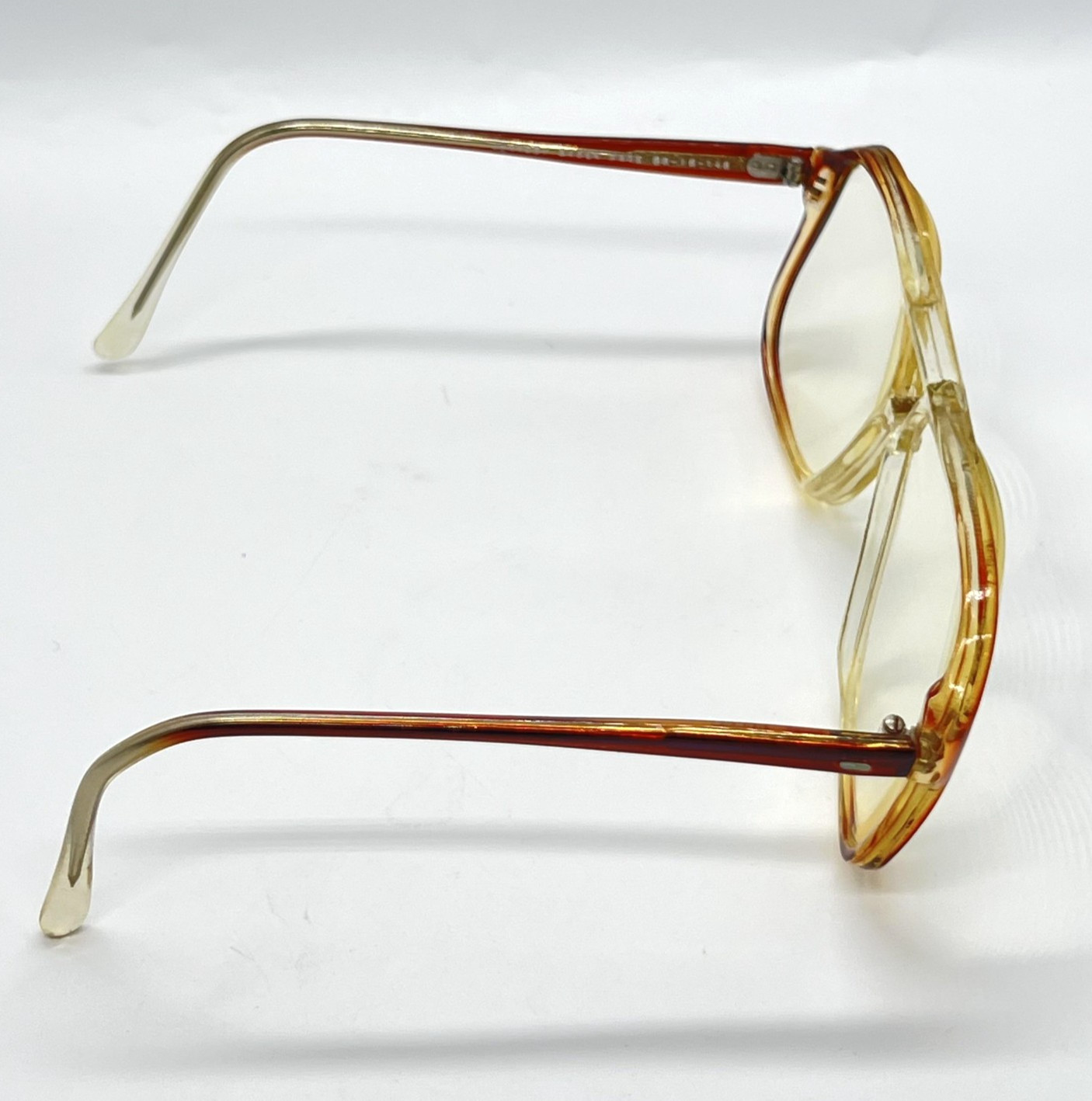 Vintage Zimco Kennedy Aviator Eyeglasses Frames Brown Fade 58-16-145