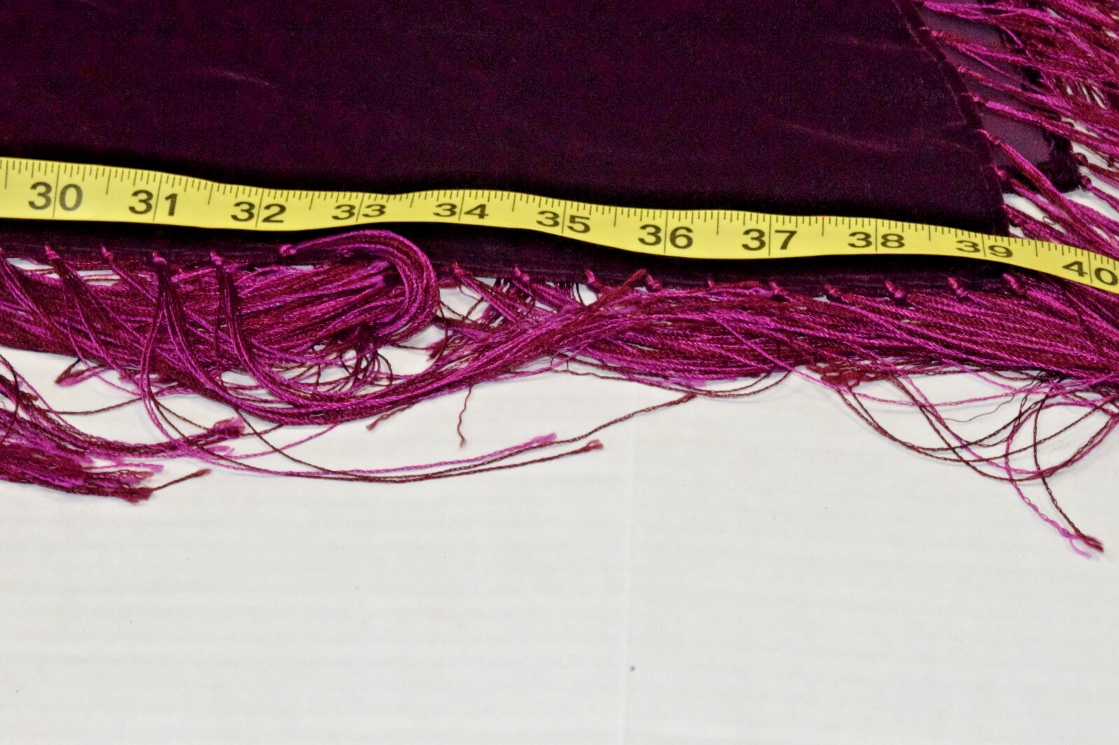 Vintage Shawl One Size 90s Shimmery Eggplant Purple Fringe Soft Rayon Blend New