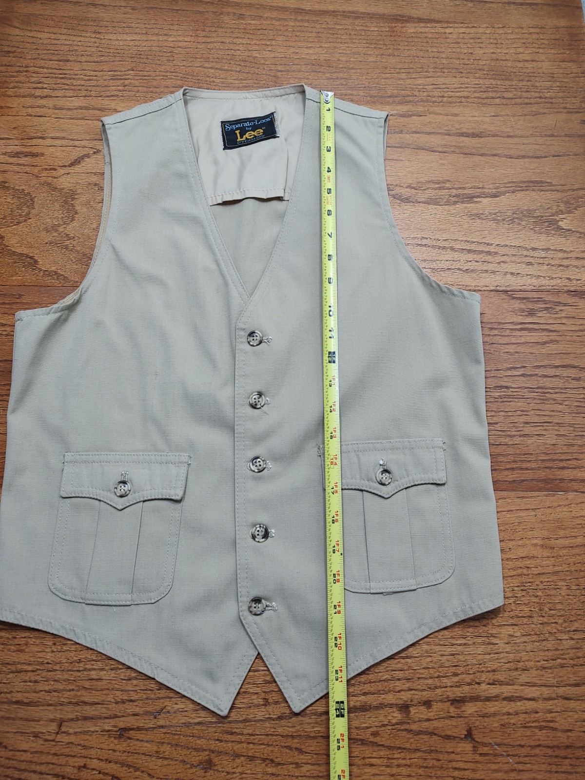 Vtg 1970s 3PC Separate-Lees By Lee Made In USA Size 38 in Chest 30 in Pants Tan