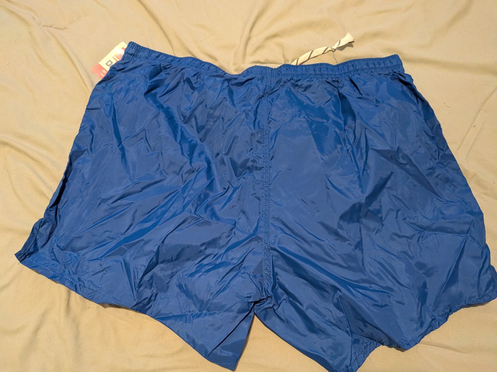 Brand New Vintage 70’s Dodger Sportswear Blue Nylon Swim Jogging Shorts Size XL