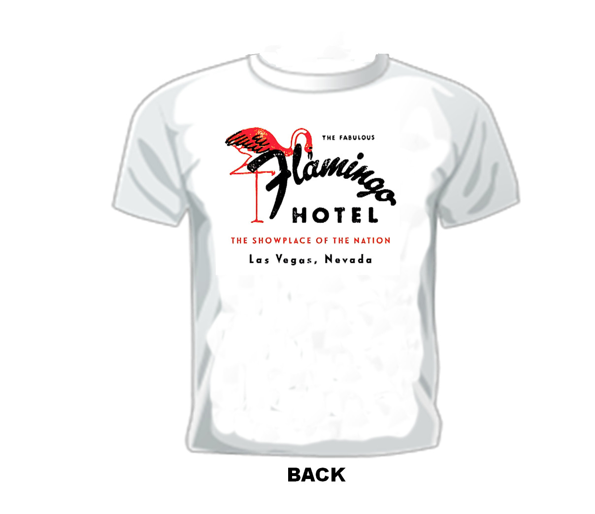 CLASSIC VINTAGE LAS VEGAS T-SHIRT THE FABULOUS FLAMINGO HOTEL