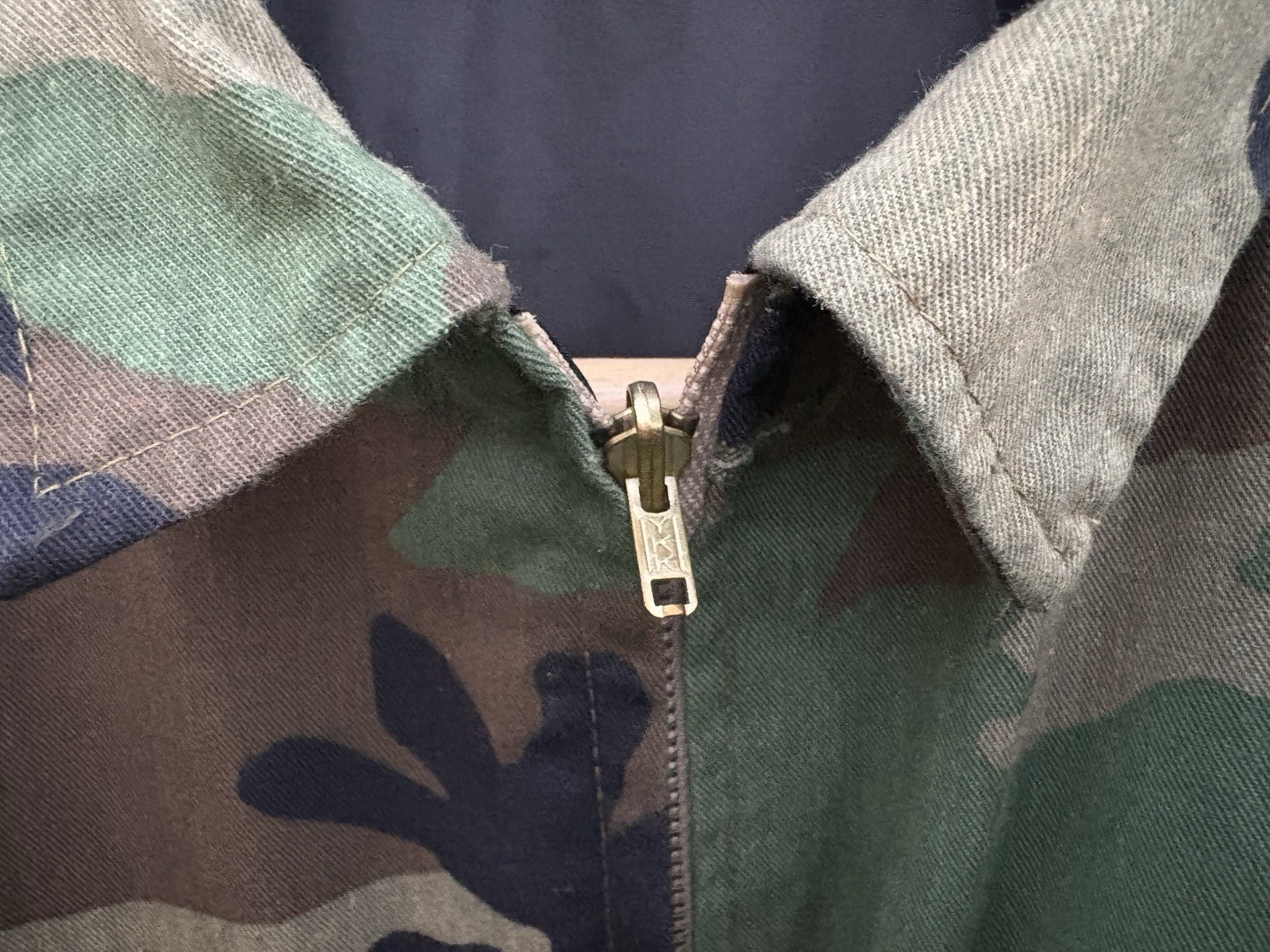 VTG 70s USMC Woodland Camo Custom Tailor Made Ricky Bomber Work Souvenir Jacket