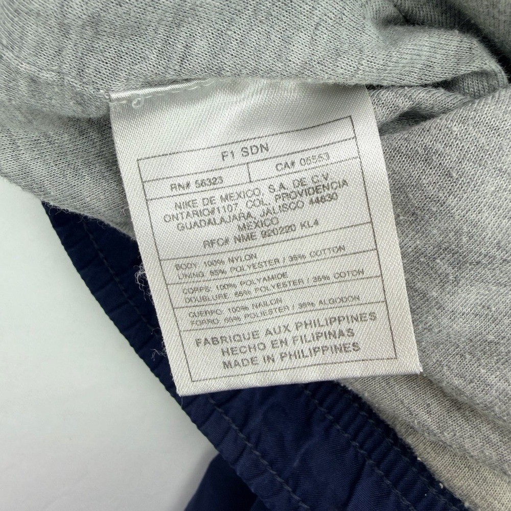 Vintage Nike Track Pants Mens Blue Black Zip Pocket Lined Y2K 90s Athletic XL