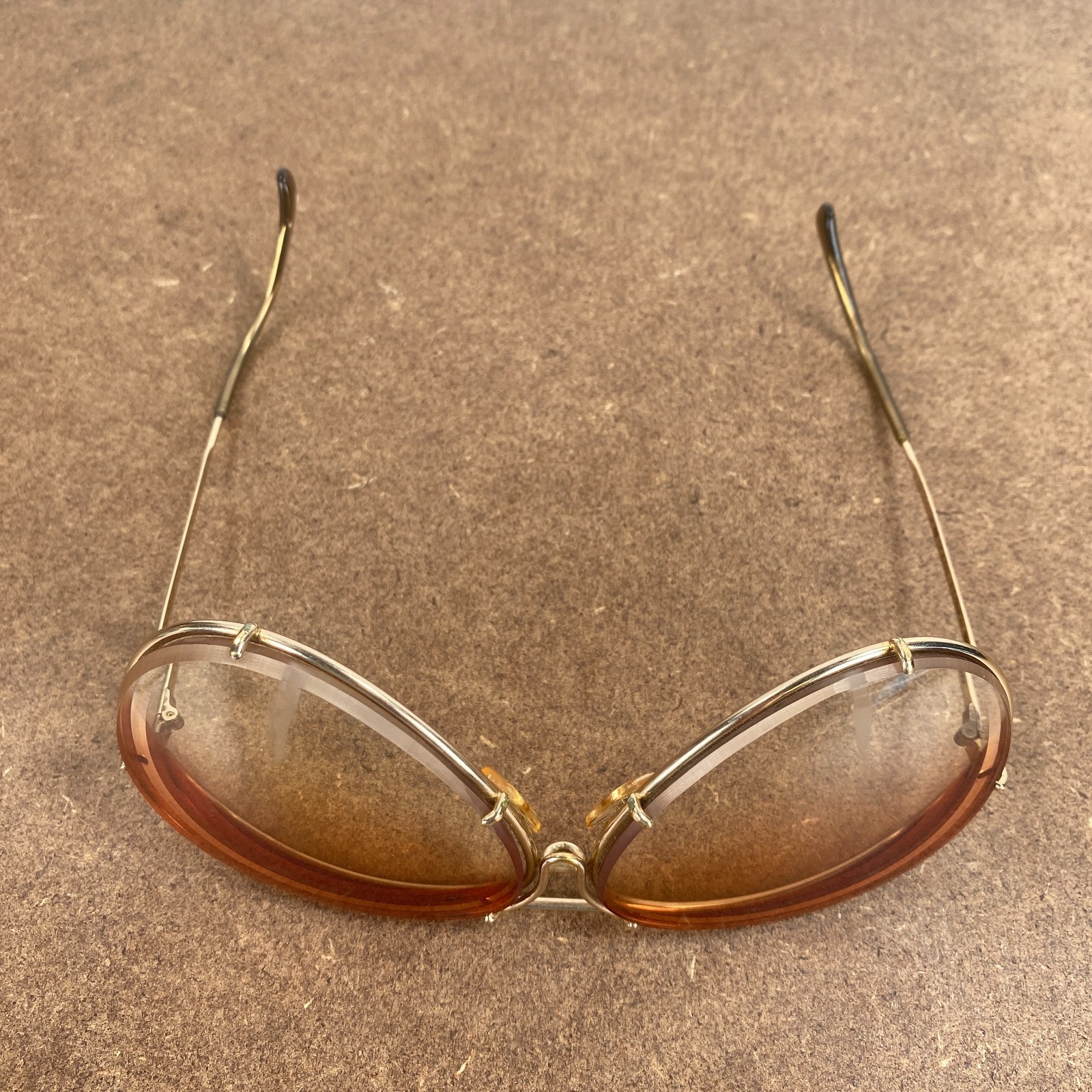 Vintage Carrera Porsche Design 5621-40 Unisex Aviator Gold Sunglasses