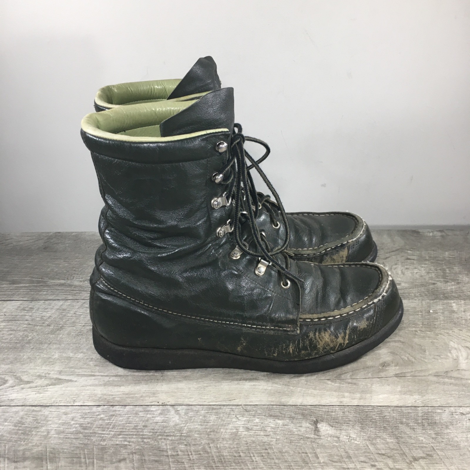 Vintage Browning Kangaroo Leather Featherweight Lace Up Mens Work Boots Size 10