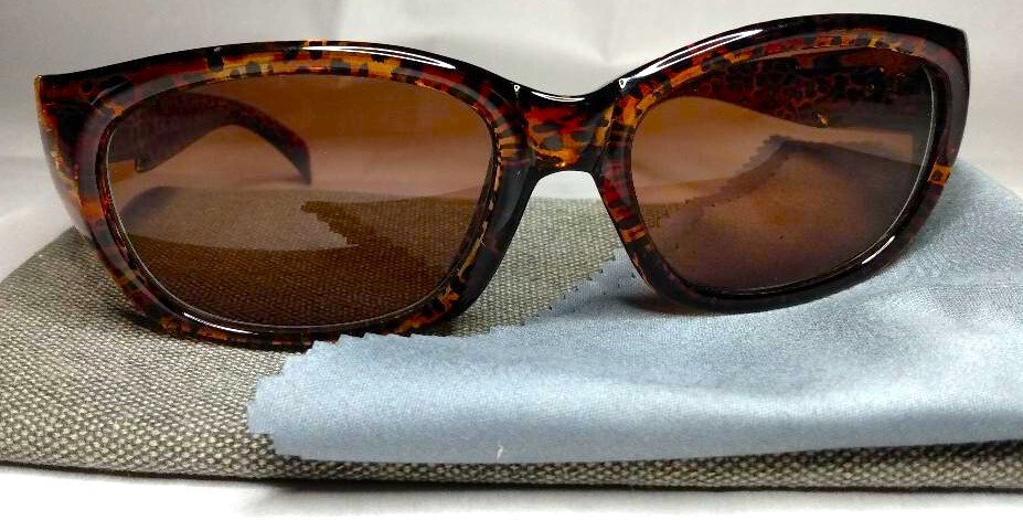 ESCADA F004 LEOPARD BROWN GOLD OVAL SUNGLASSES 55/17/120 VINTAGE FRANCE
