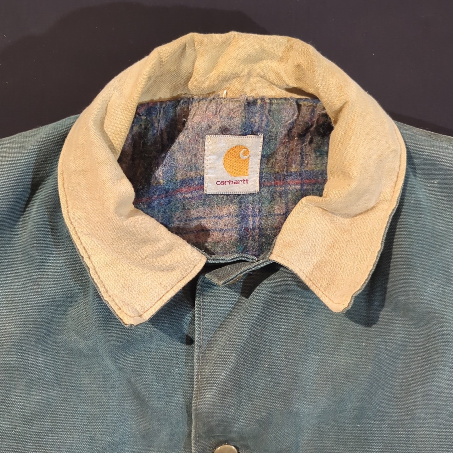 Carhartt Men’s XL Green Chore Coat With Blanket Lining Vintage