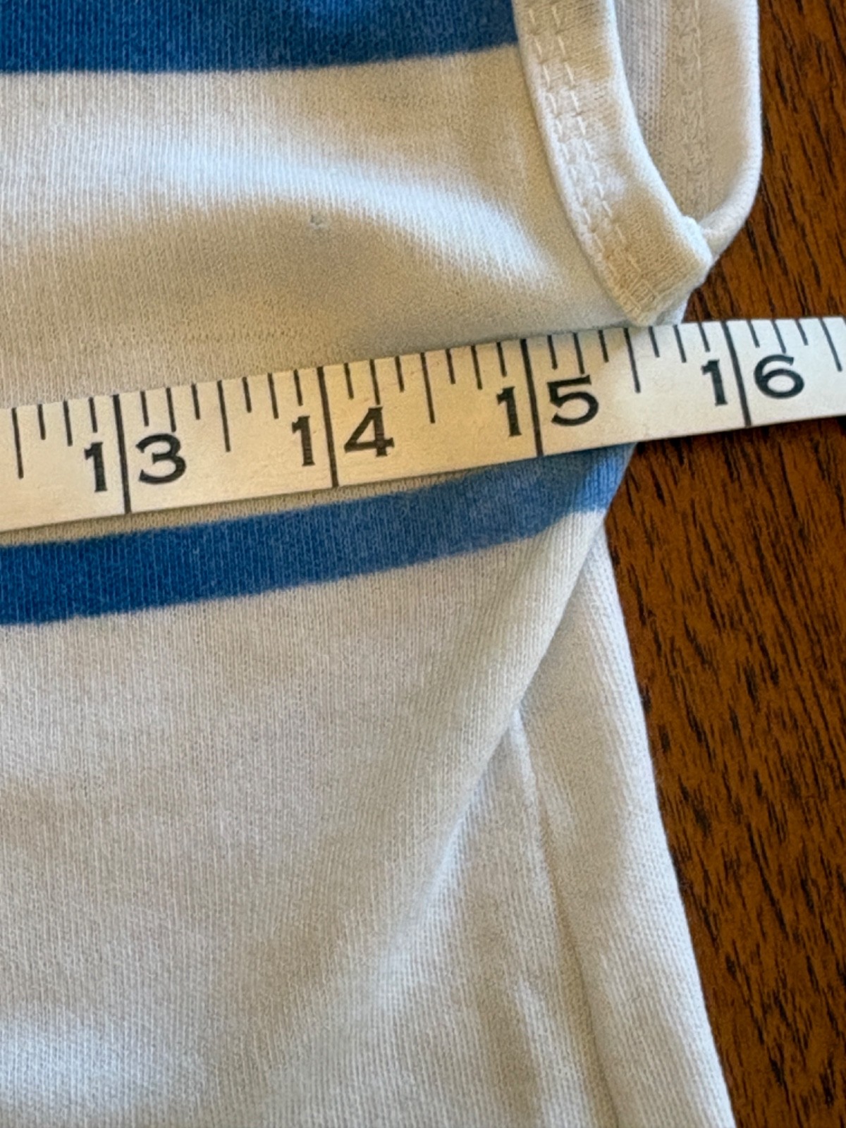 Vintage 70s 80s Thin Blue Stripe Ringer T-Shirt S Ixtapa Zihuatanejo Baby Tee