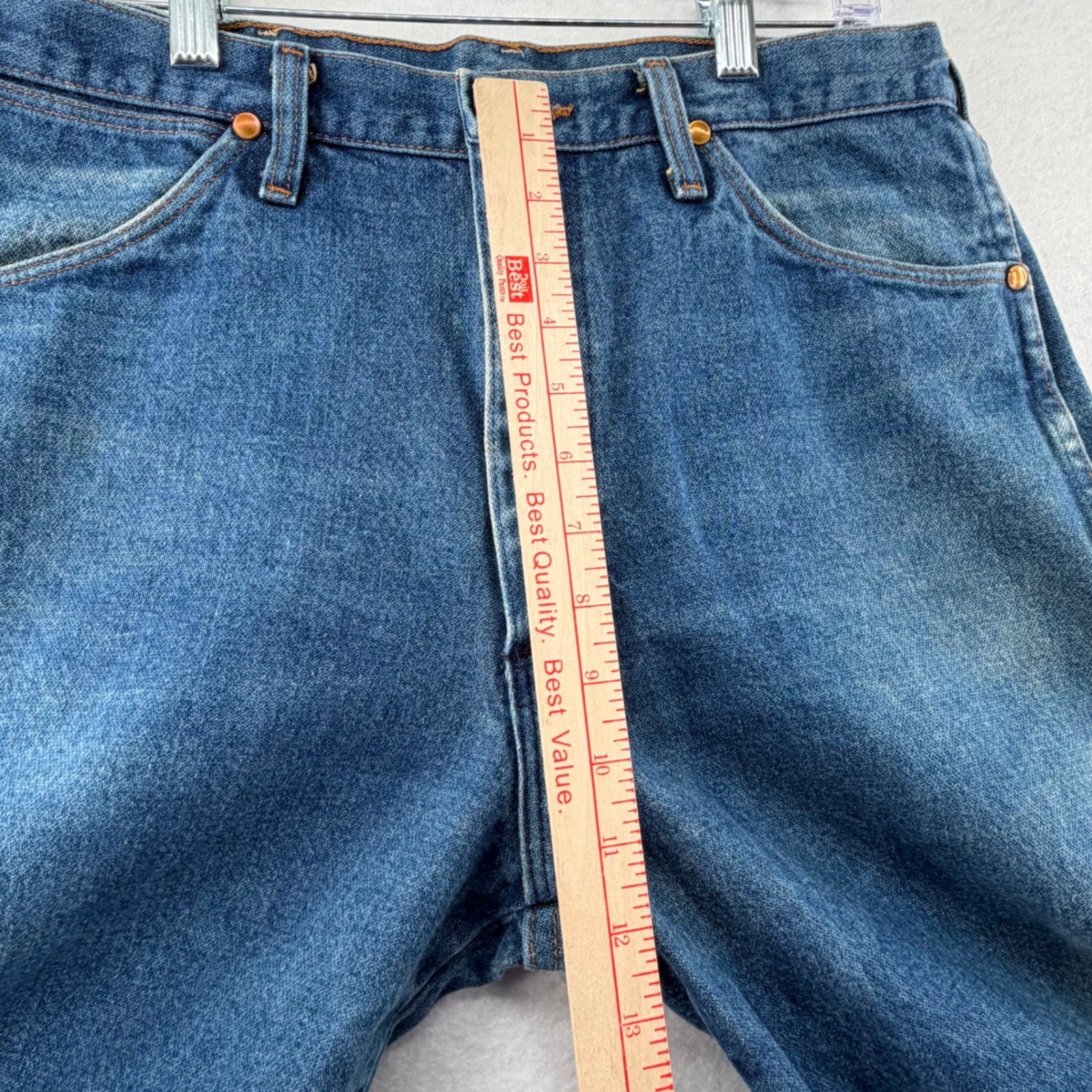 Wrangler Straight Leg Jeans Mens 32×27.5 Blue Medium Wash USA Vintage Set of 2