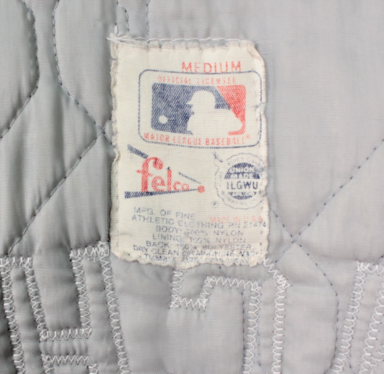 VTG Men’s 1980s Blue Satin Astros Felco Bomber Jacket Sz M 80s Sanchez