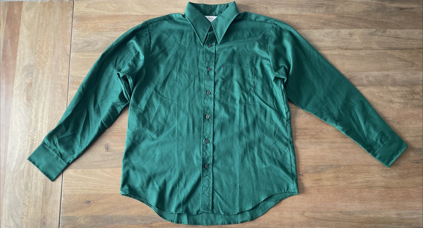 Vintage BVD Brand Traditionals Spear Point Collar Mens 16.5-35 Rockabilly 40s