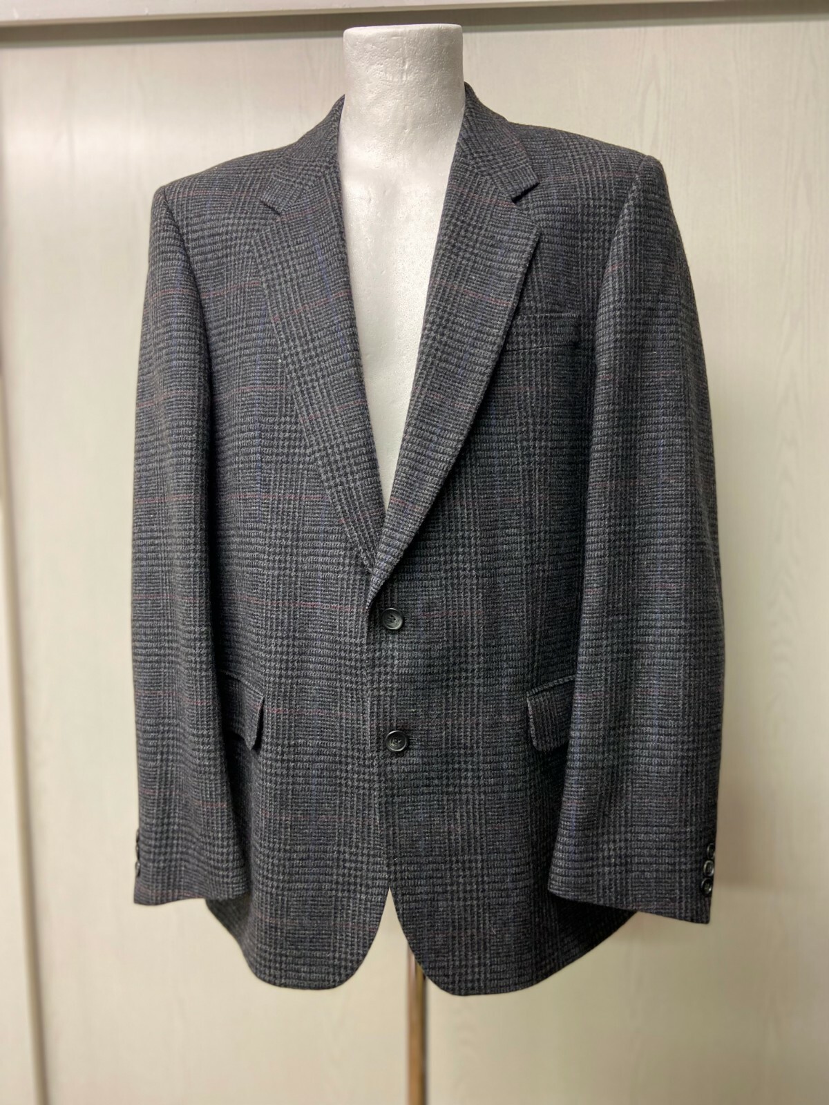 Men’s 80’s Vintage hounds tooth plaid blazer | | perfect sports jacket in tones