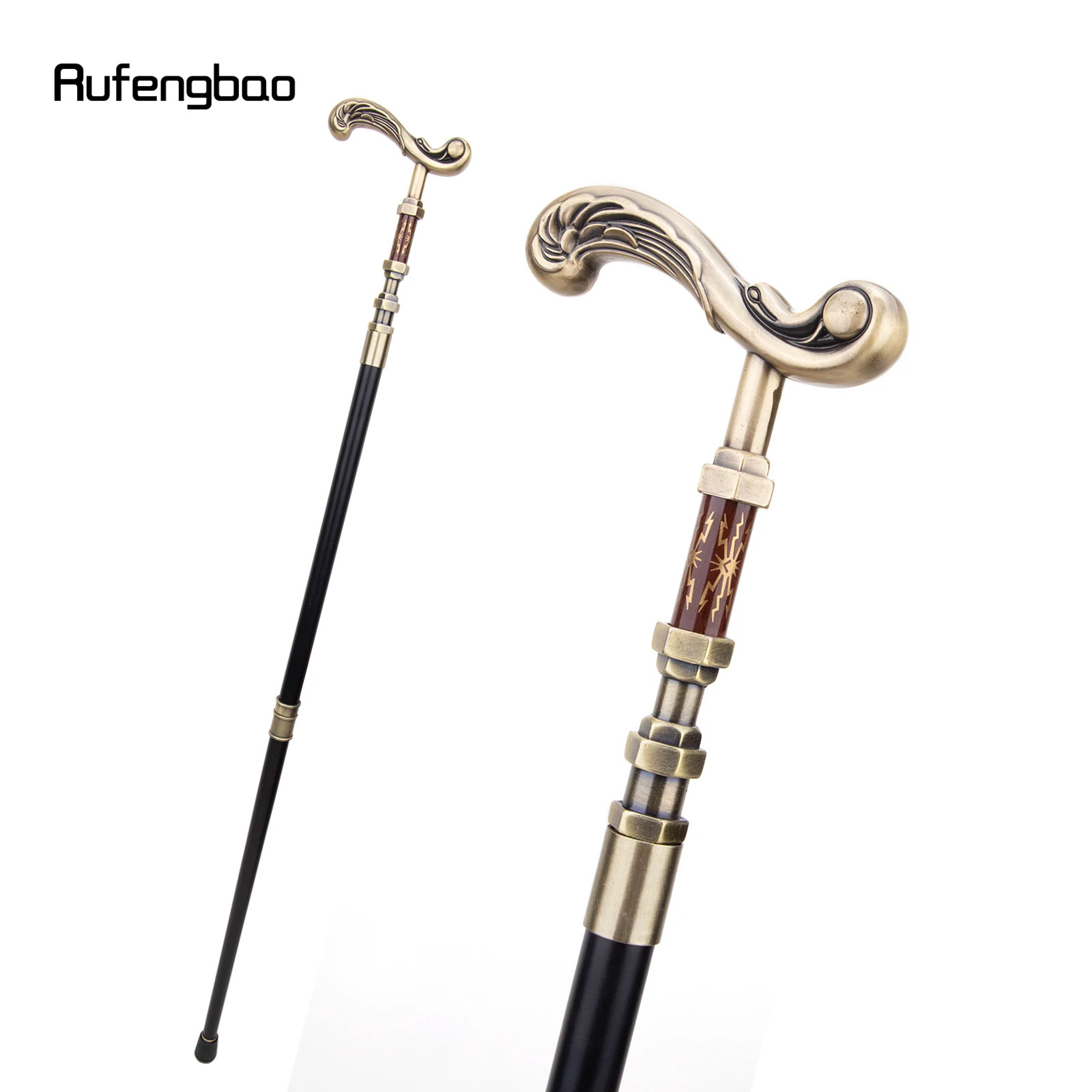 Golden Flower Walking Stick Decorative Vampire Cospaly Vintage Party Fashionable
