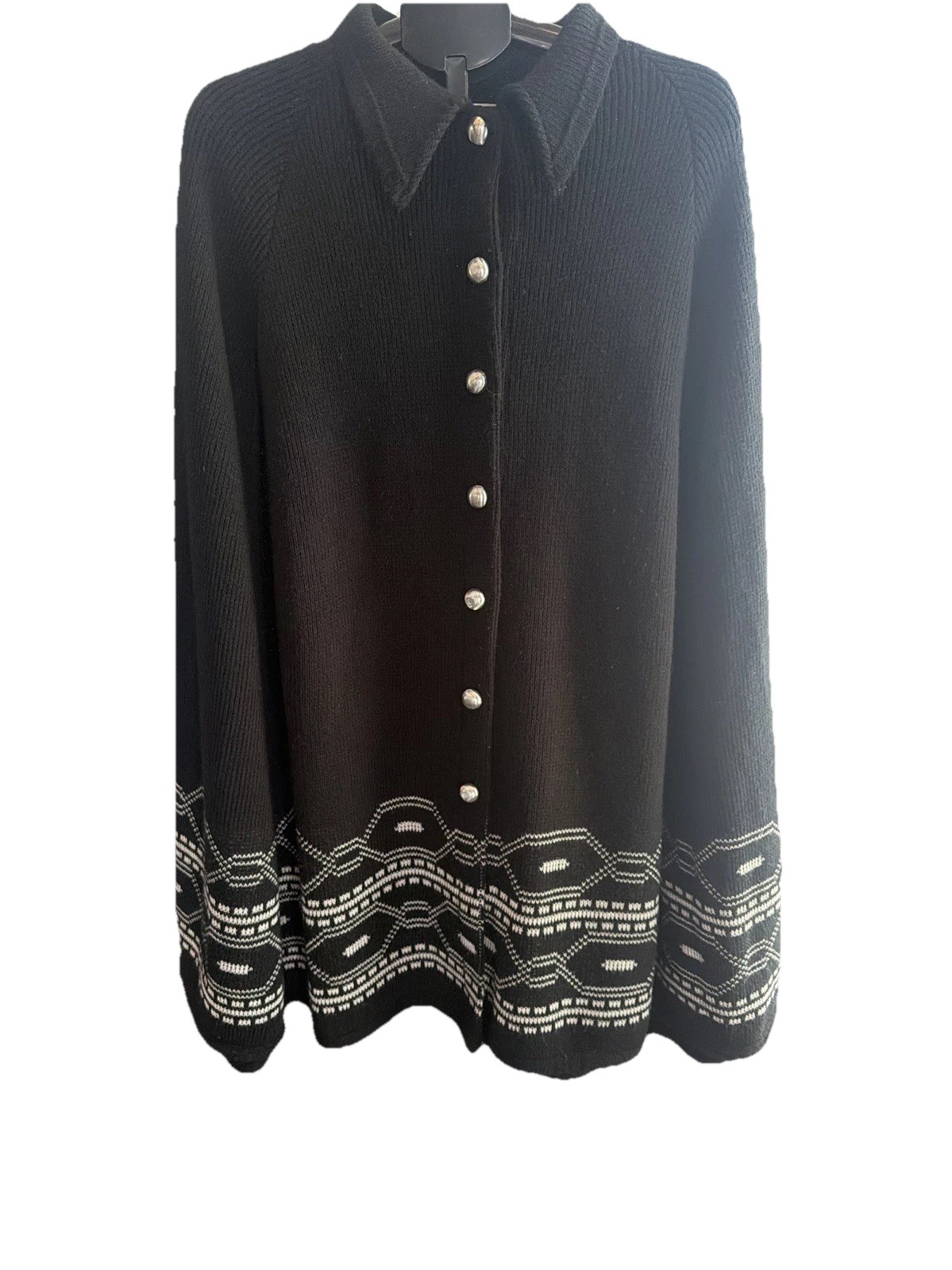Vintage 70s Sturbridge Geometric Print Knit Cape Poncho Sweater