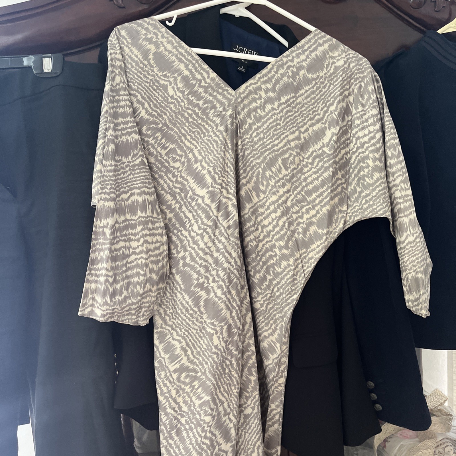 Vintage Silk Cocktail Dress Small