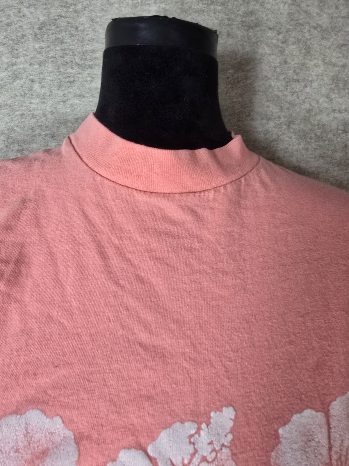 Vintage 80s/90s Stedman Super Hi-Cru Puffy Ink Pink Hibiscus Hawaii T-shirt XL