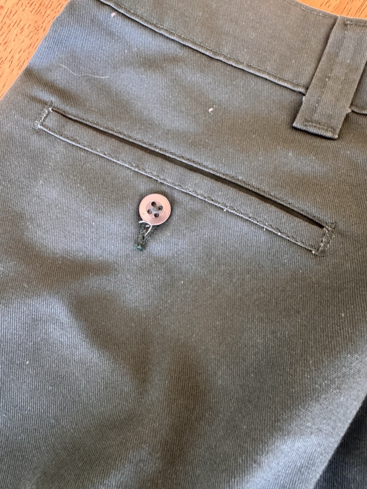 Vintage Green 70s Big Yank Magic Twill Work Pants 32×30