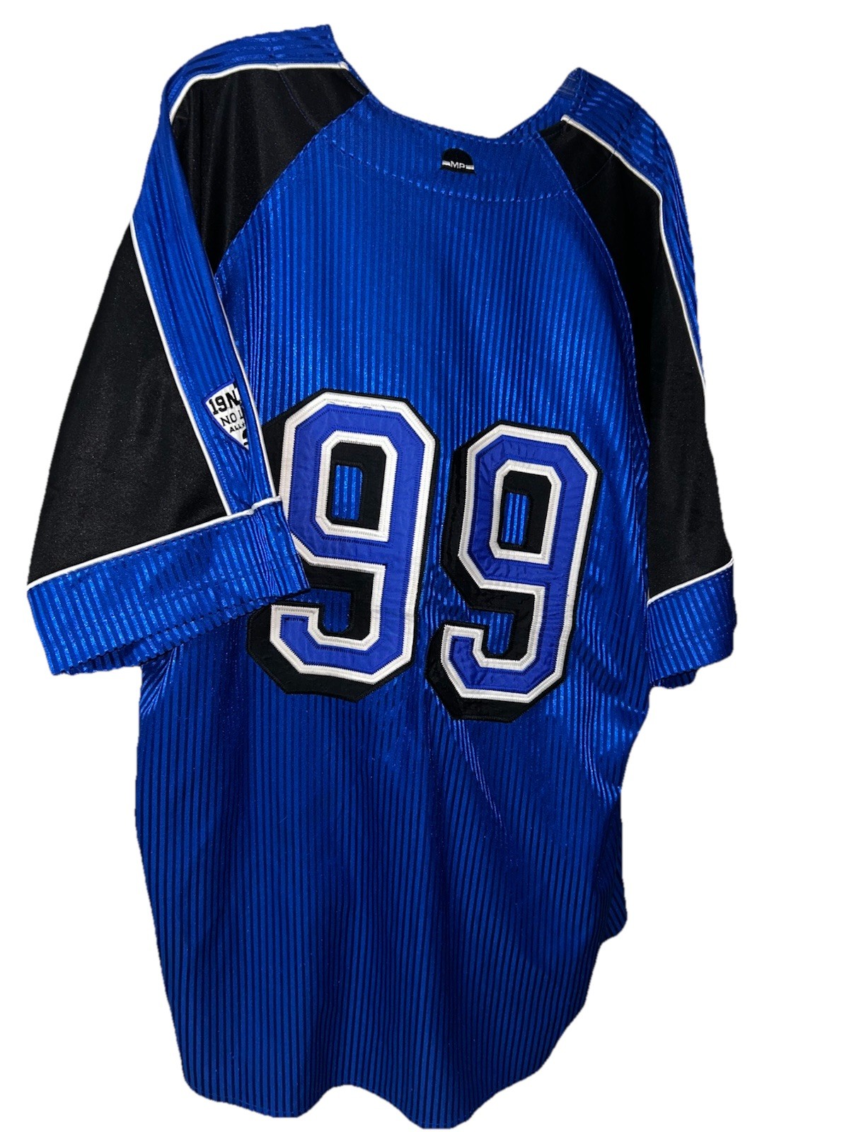 Vintage 90s No Limit Soldier Gear Baseball Jersey #99 Dark Blue Black Size XXL