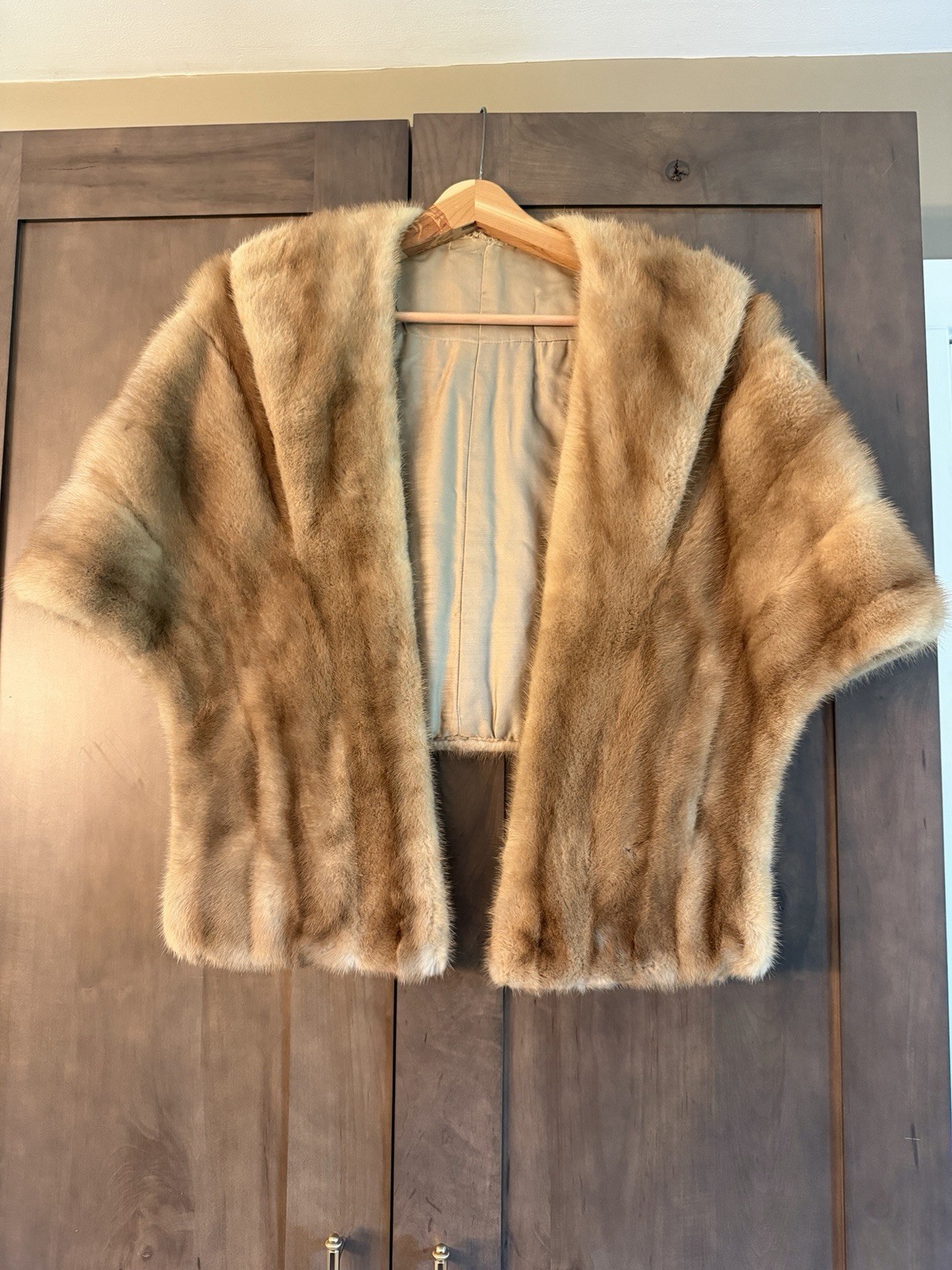 Vintage Mink Shrug Cape