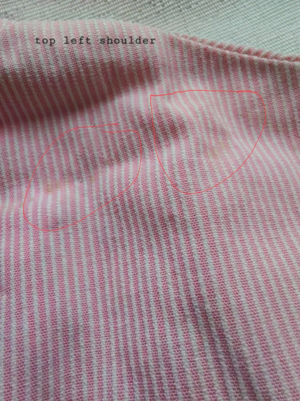 Vintage 60s Girls Pink Striped Dress Handmade Drop Waist Bell Sleeve