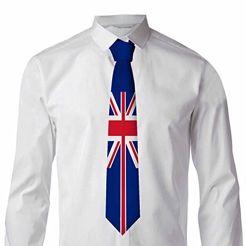Men’s Ties Novelty Tie Necktie for Men Teen Boys Multicolor United Kingdom Flag