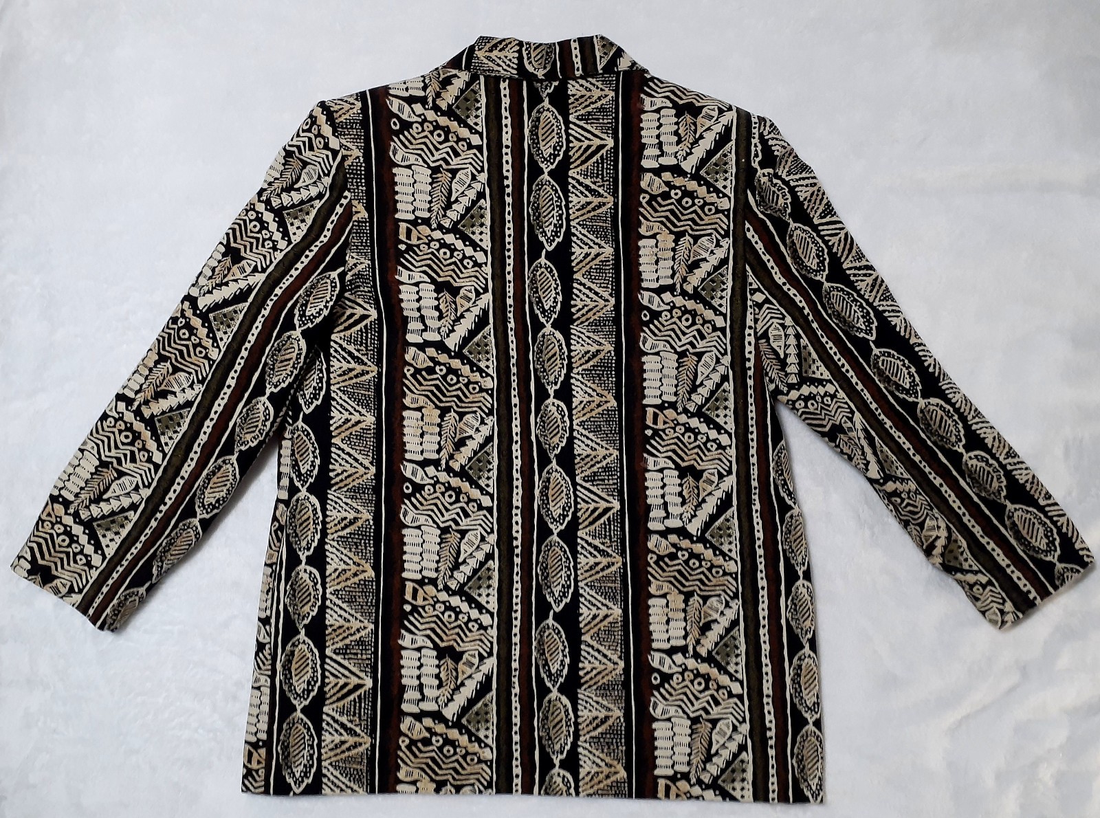 Vintage Joyce Blazer Womens XL 16 Multicolor Aztec Southwestern Sport Coat Wool