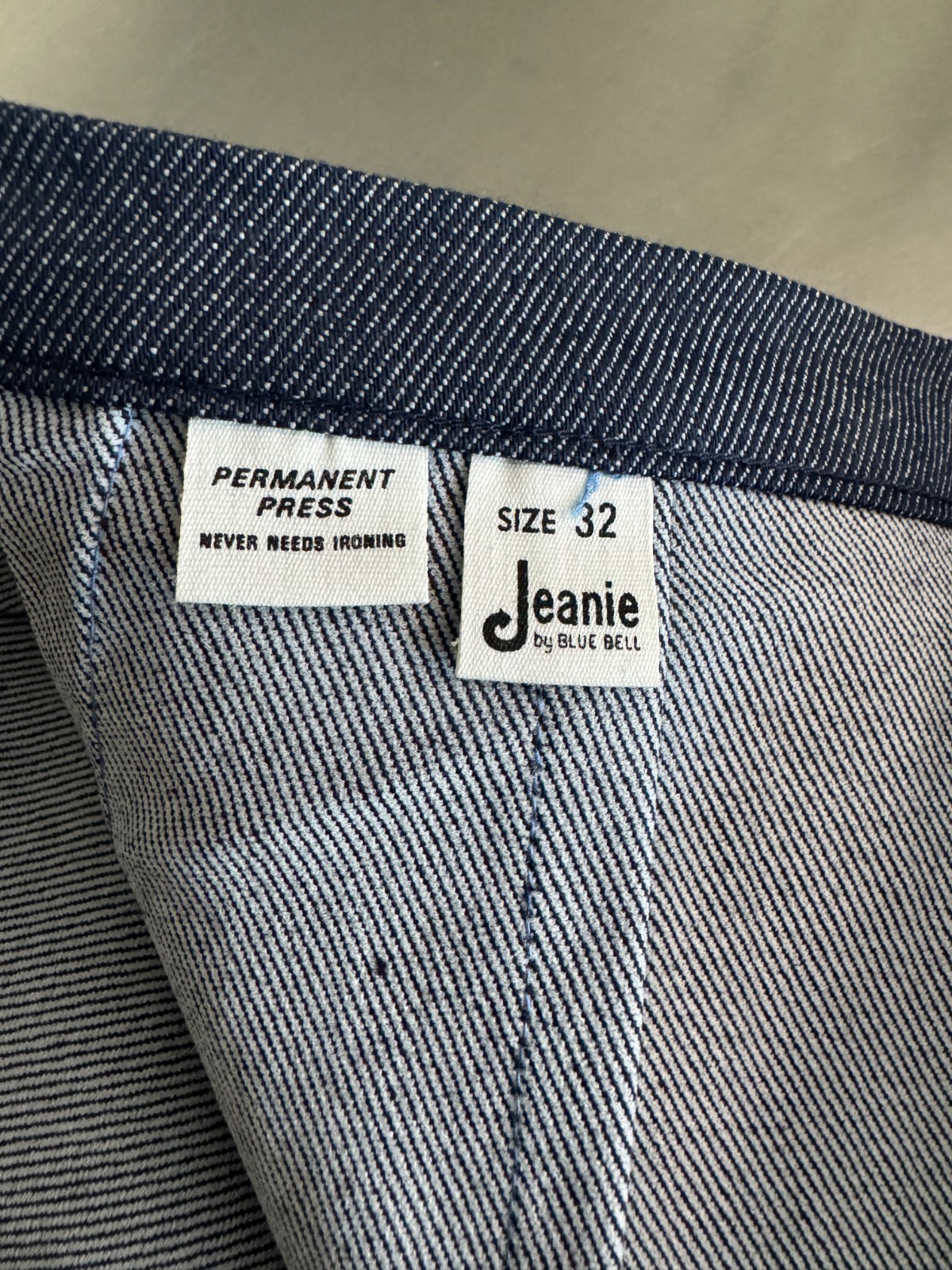 Vintage Deadstock Jeanie by Blue Bell Trousers Navy 32W Made in USA