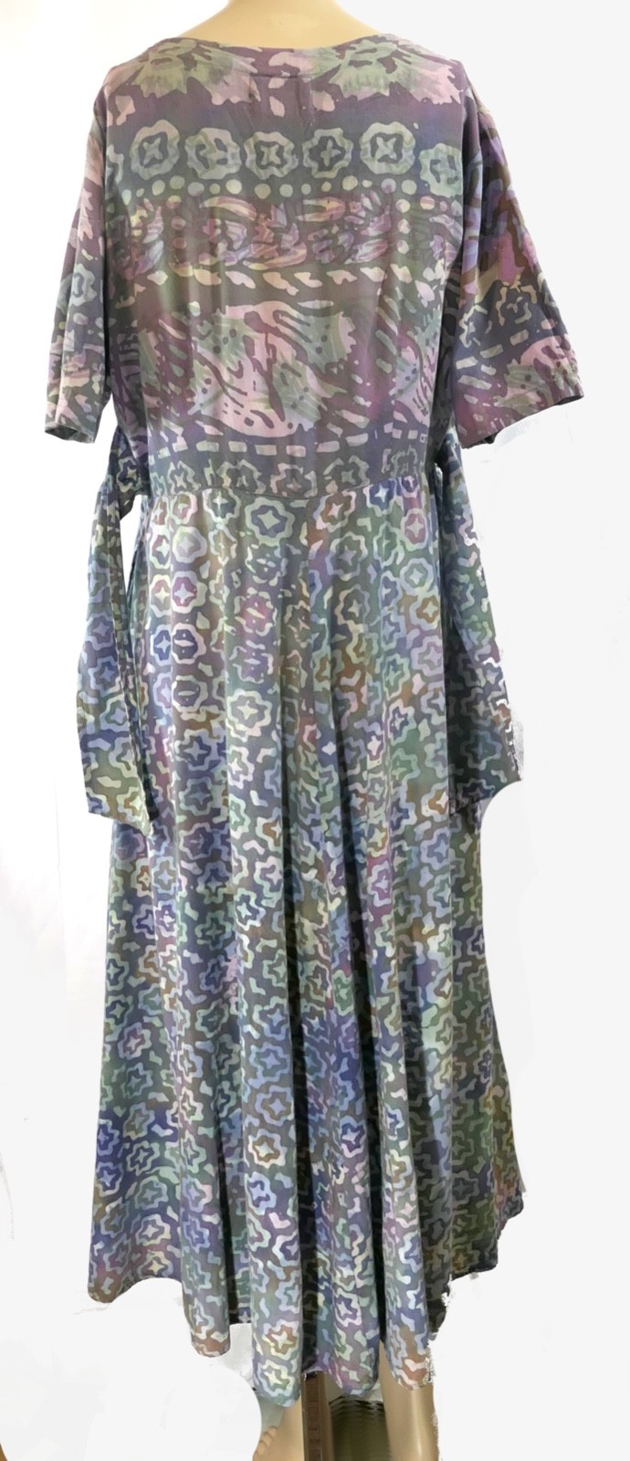 Vintage 80s 90s Winter Sun Ecuador Boho Cottagecore Prairie Maxi Dress L