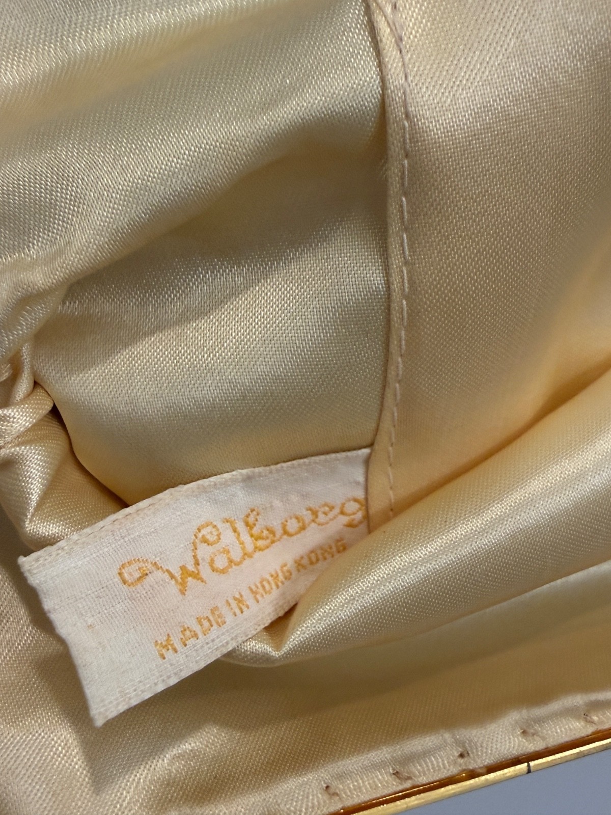 Vintage Walborg Hong Kong Beaded Evening Bag Purse 1950s 1960s White Bridal Clut