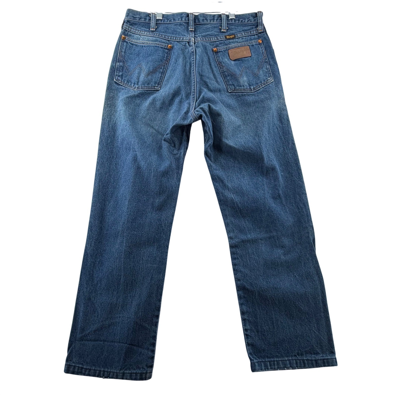 Wrangler Straight Leg Jeans Mens 32×27.5 Blue Medium Wash USA Vintage Set of 2